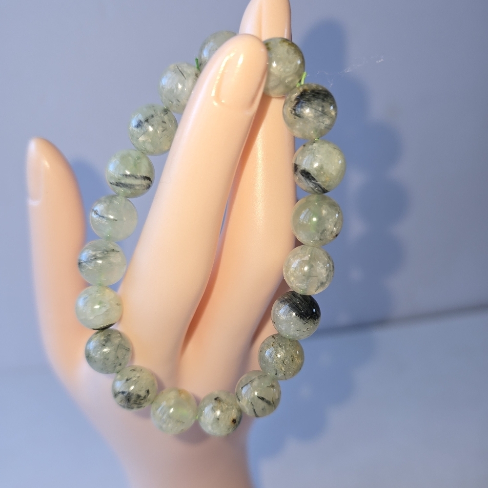 9-10mm Prehnite Bracelet